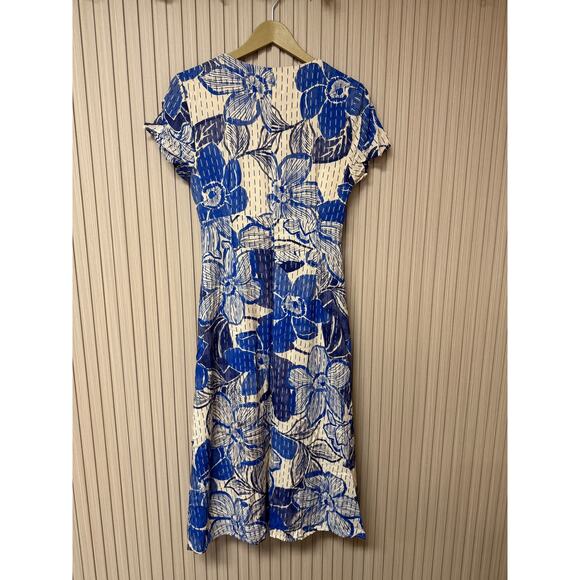 Lost + Wander Bellflower Midi Dress in Blue Floral Medium - Picture 3 of 12